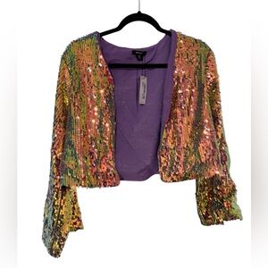 NEW Nasty Gal Sequin Jacket